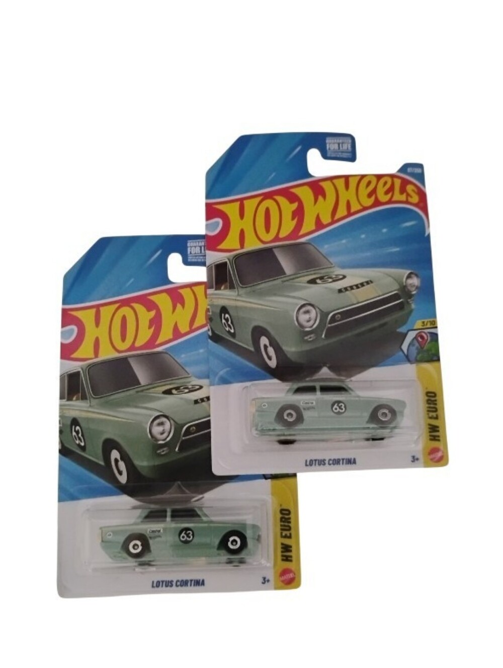 HW 2026 Lotus Cortina Green Dollar Tree Exclusive Twin Pack 2 Car Lot Brand New! - Picture 5 of 5